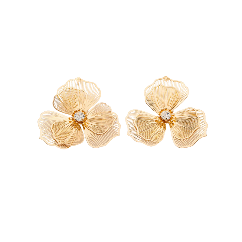 Elegant Floral Drop Earrings
