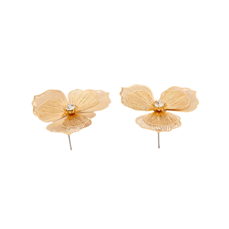 Elegant Floral Drop Earrings