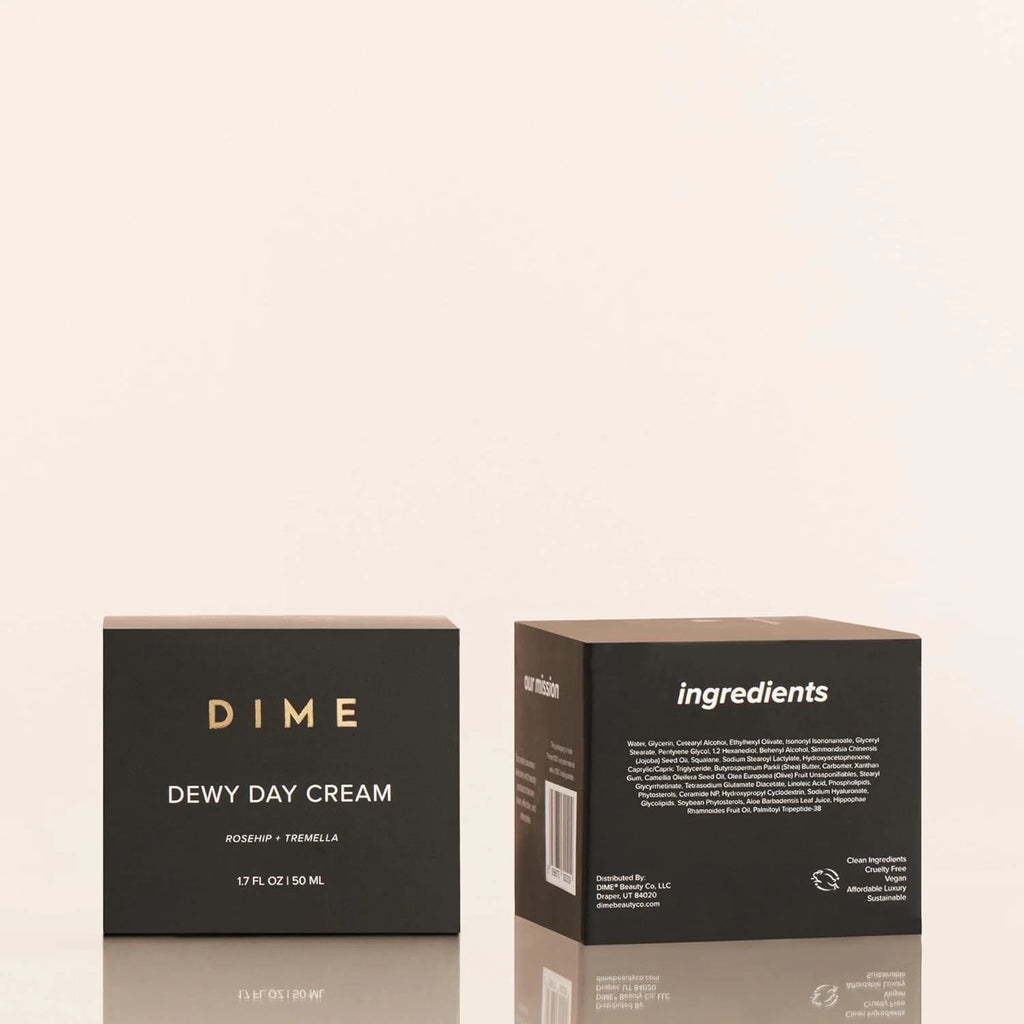 DIME Beauty Dewy Day Cream Morning Face Moisturizer Rosehip Oil 1.7 oz