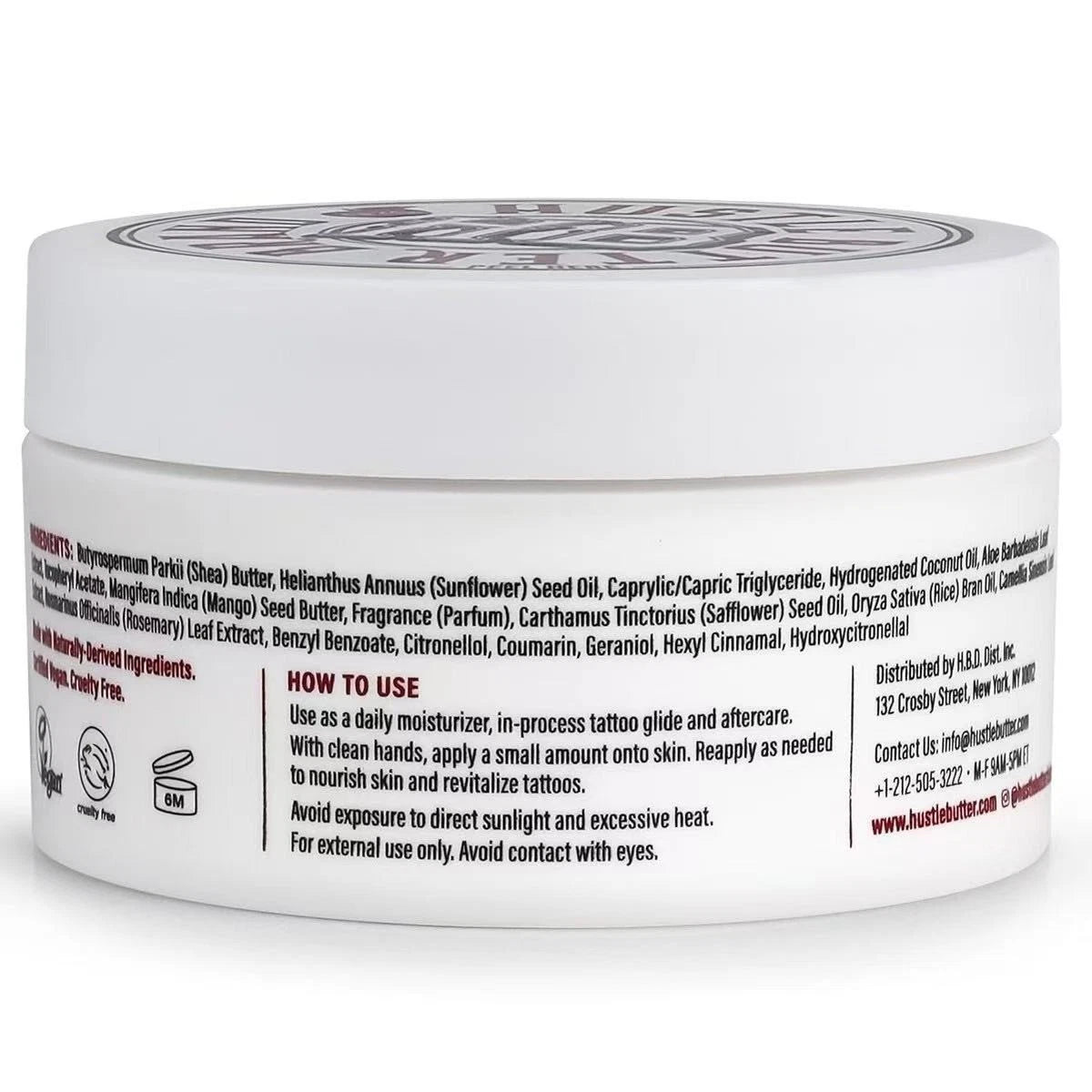 Hustle Butter Tattoo Aftercare Balm 5 oz Heals & Protects New Tattoos EXP 02/2027