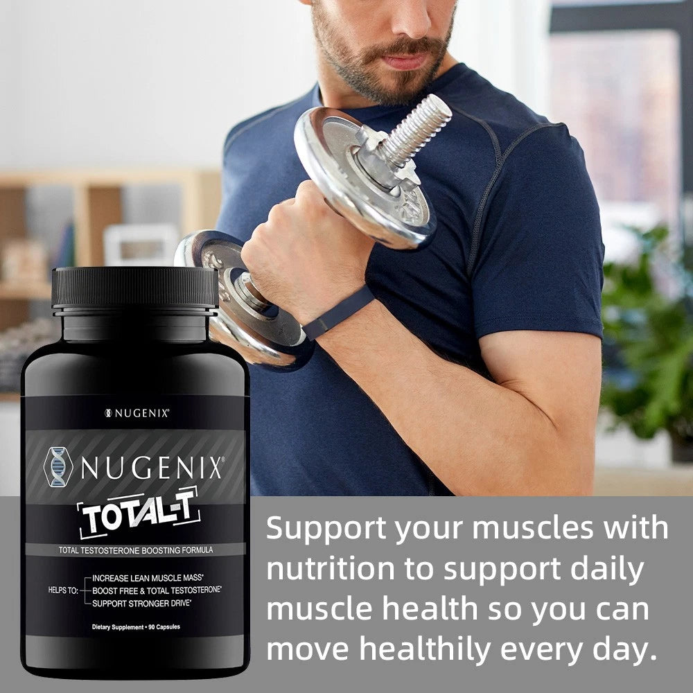Nugenix Total-T Testosterone Booster | 90 Capsules | Men's Energy & Performance Support