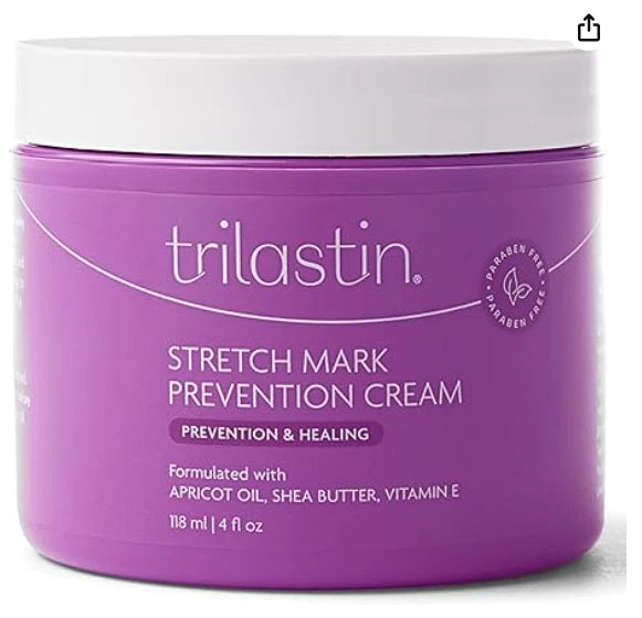 TriLASTIN Maternity Stretch Mark Prevention & Healing Cream 4 oz New Sealed