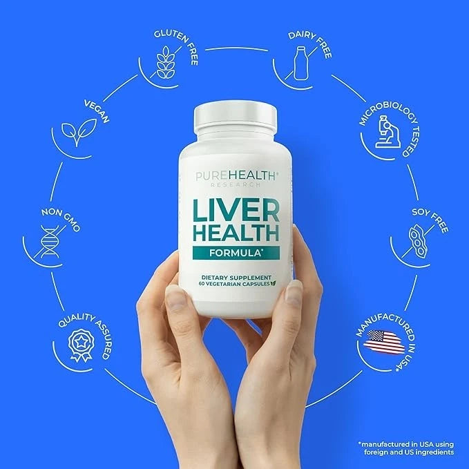 PureHealth Research Liver Health Supplement | Liver Cleanse, Detox & Support with Artichoke | 60 Capsules