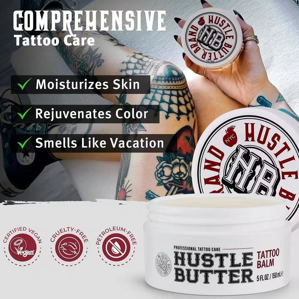Hustle Butter Tattoo Aftercare Balm 5 oz Heals & Protects New Tattoos EXP 02/2027