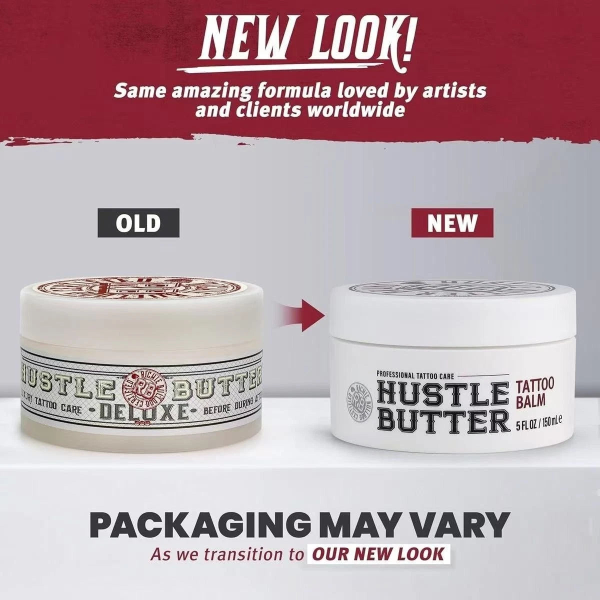 Hustle Butter Tattoo Aftercare Balm 5 oz Heals & Protects New Tattoos EXP 02/2027
