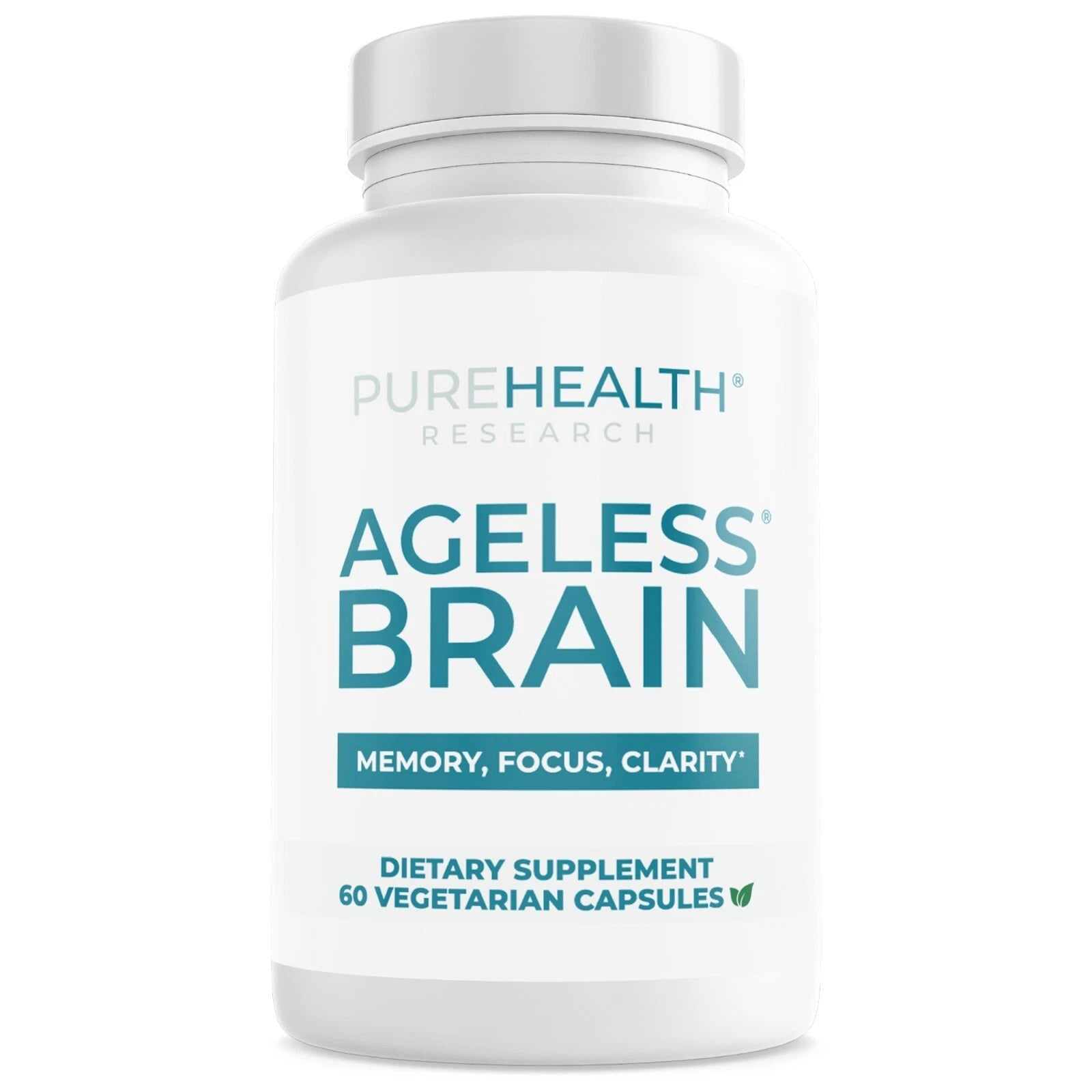 PureHealth Ageless Brain Memory & Cognitive Support Supplement | Brain Function Formula