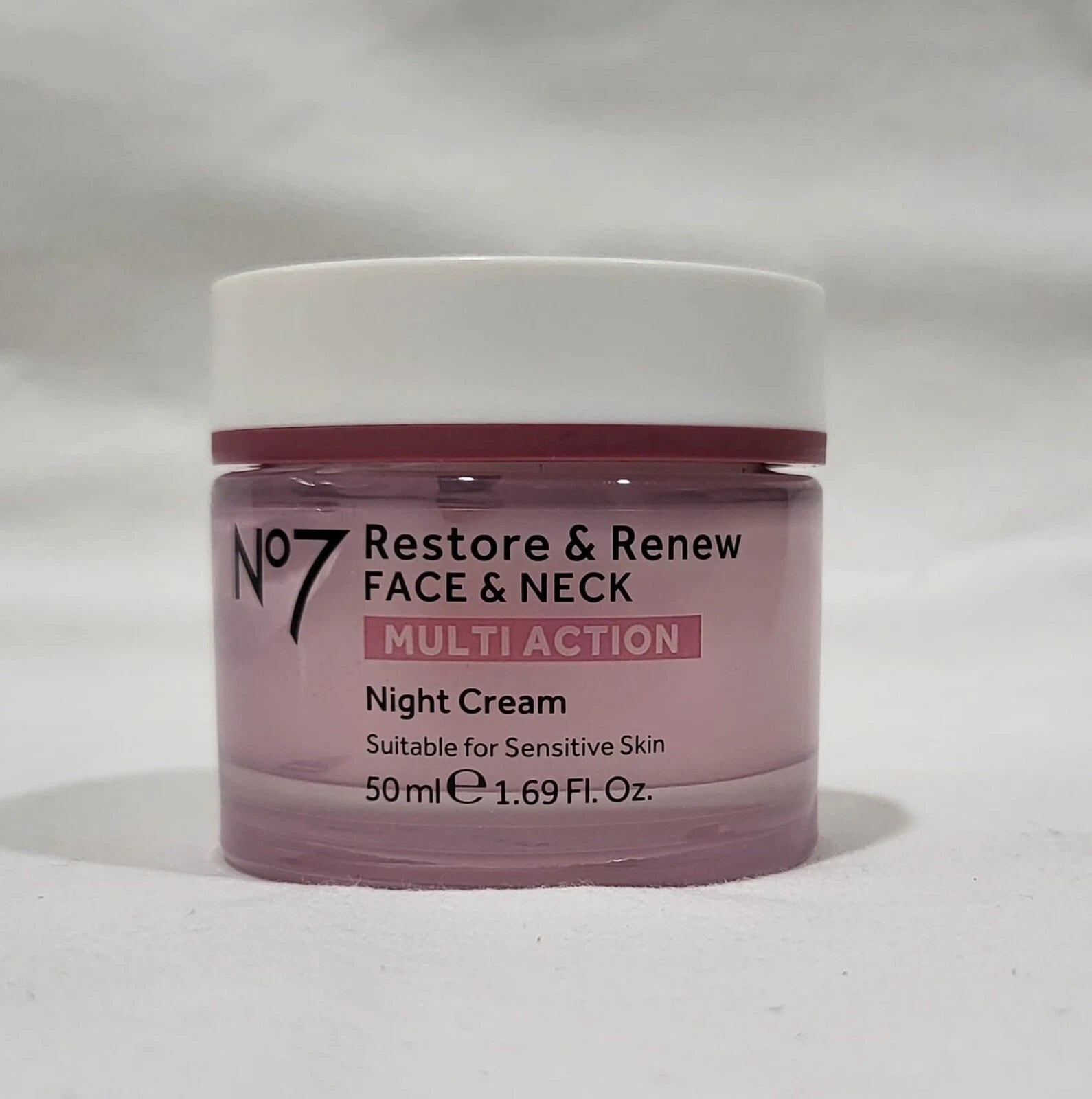 No7 Restore & Renew Multi Action Night Cream Anti-Aging Moisturizer 1.69 oz